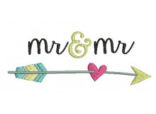 Stickdatei - Mr. & Mr. Pfeil